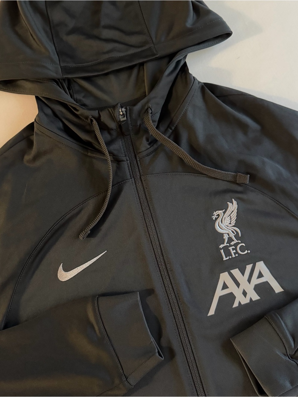 Liverpool FC Nike Dri-FIT Strike Hoodie Men MED SLIM English Soccer Full Zip